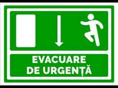 Indicator pentru evacuare de urgenta directie in jos